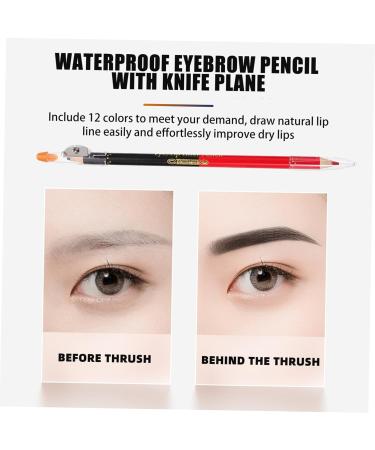 POPETPOP 24 Pcs Lip Liner Eyeliner Waterproof Eyeliner Pencil Eyebrow Precision Brush Lip Shaping Pencil Lips - Buy Online on GoSupps.com