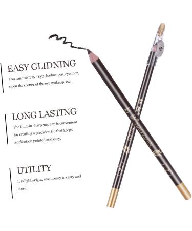 DRESSOOS 8pcs Pencil Sharpener Eyebrow Pencil Beauty Eyebrow Pencil Black Eyebrow Makeup Pencils Wooden 1 count (Pack of 1) Coffee - Buy Online on GoSupps.com