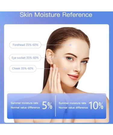 GUIJIALY Skin Water Cheek Elastic Skin Age Test Meter Face Skin Moisture&Oil Content Skin Analyzer Fluorescent Agent Detector Easy to Use - Buy Online on GoSupps.com
