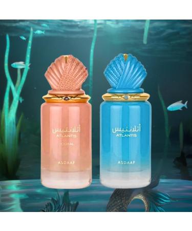 Asdaaf Atlantis Blue & Coral Atlantis - EDP Sprays 100ML (3.4 OZ) Long Lasting Scents Arabian Perfumes For Men & Women. (Value Pack) 3.4 Fl Oz (Pack of 1) Value Pack - Buy Online on GoSupps.com