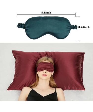 14PCS Satin Sleep Eye Masks for Women Men - Soft Blindfold Eyeshade with Elastic Strap - Buy Online on GoSupps.com