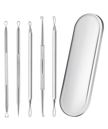 Double-Headed Stainless Steel Acne Needle Acne Needle 5-Piece Set
