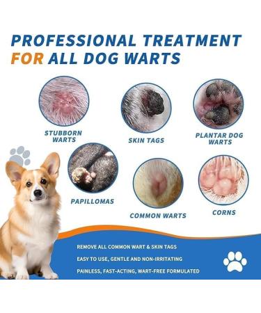  1/2/3/4/5Pcs Natural Dog Wart Removal Treatment | Dog Wart Remover | Dog Skin Tags with no Harm and Irritation | Effective Painless Wart Removal Treatment | Treatment for Dog Warts | 20ml (5Count (Pack of 5)) - Buy Online on GoSupps.com