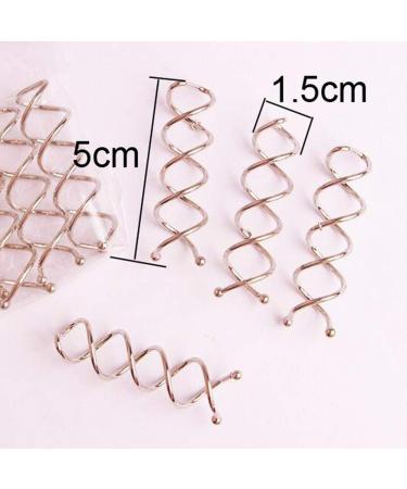20 Pieces Spiral Bobby Pins for Bridal Bun and DIY Hair Styles - Silver - Buy Online on GoSupps.com