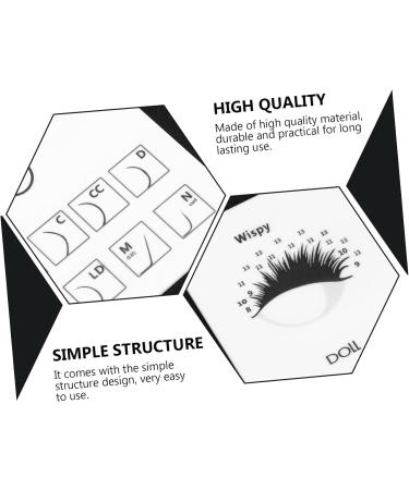 Buy 1pc Eyelash Display Board - Lash Extension Tools & Accessories | White Acrylic Eyelash Tray for False Lashes - Buy Online on GoSupps.com