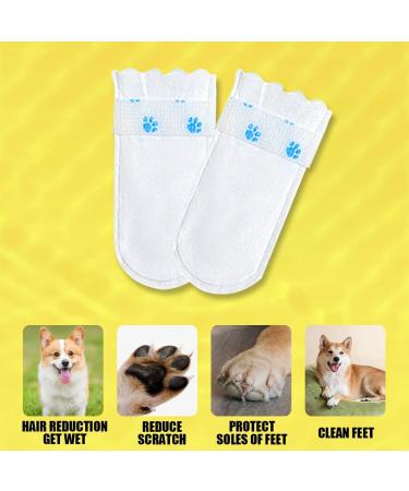 Disposable Dog Socks 20 Pcs Adjustable Disposable Dog Shoes Boots Dirt-Proof Pet Socks Dog Paw Protectors Foot Cover with Self Adhesive Bandage for Outdoor Indoor Walking (Small) - Buy Online on GoSupps.com