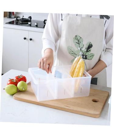 Mikikit Food Containers Food Plastic Kitchen Organizer Case Home Crisper Container Practical Egg Refrigerator Office - Buy Online on GoSupps.com