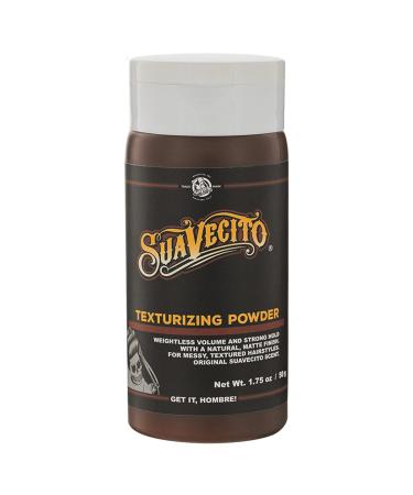 Suavecito Texturizing and Volumizing Hair Styling Powder with Shine Free Matte Finish and Strong Hold - No Mess  Oil Absorbing  Long Lasting - 1.75 oz