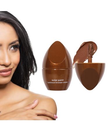 Face Bronzer Makeup Set | Four Shades Face Highlighting Shade Pencil - Ultra-Smooth Water and Sweat-Resistant Shade Kit for Face Cheekbone Body 03# Bronze With Pearlescent