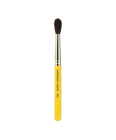 Bdellium Tools Professional Makeup Brush - Travel 785 Tapered Blending - Short Wooden Handle for Convenient Travel For Applying Shadow (Yellow 1pc)