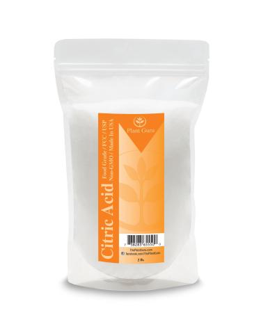 Citric Acid Powder 2 lbs. 100% Pure Food Grade, Kosher, Non-GMO, for Cooking, Baking, Cleaning, Bath Bomb and Soap Making. 32 Ounce / 2 Pound