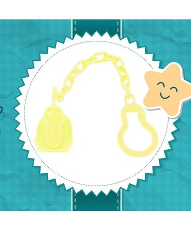 Greattangle Baby Nipple Pacifier Chain Clips - Bite Ring & Feeding Accessories - Yellow Bear Design for Fruit & Vegetable Care - Buy Online on GoSupps.com