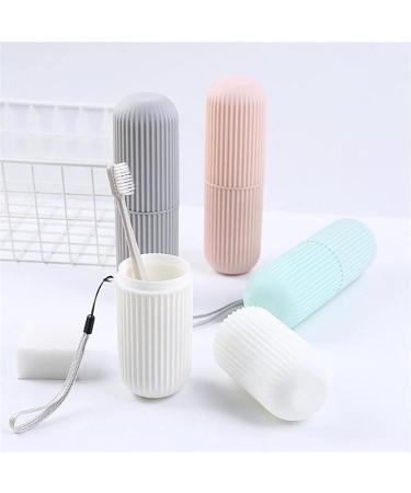 Digjobk Portable Toothbrush Cup & Toothpaste Holder - Green Travel Storage Organizer for Bathroom & Outdoors - Buy Online on GoSupps.com