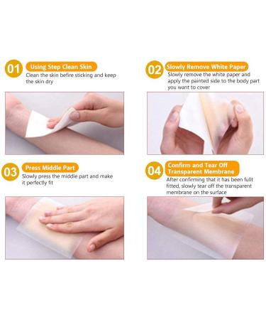 Skin Concealing Tape - Waterproof & Sweatproof Adhesive Sticker for Scars & Blemishes 10x14 cm Skin-Friendly Cover - International Shipping - Buy Online on GoSupps.com