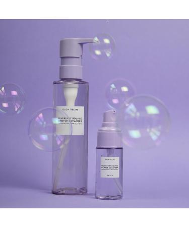 Glow Recipe Blueberry Bounce Gentle Face Cleanser - Moisturizing Makeup Remover & Foaming Face Wash (30 ml) + Plum Plump Hyaluronic Acid Face Cream for Dry Skin (20 ml) - Buy Online on GoSupps.com