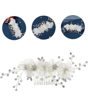 ifundom Flower Side Hair Comb flower girl hair accessories for wedding hair accessory for women hair accessories for women hair combs for women accessories bridal rhinestone wig bride - Buy Online on GoSupps.com