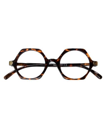Eyekepper Small Vintage Glasses for Women Reading - Retro Reading Eyeglasses Mini Odd Readers Men - Tortoise +2.50 Tortoise 2.5 Diopters