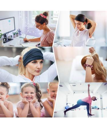 Buy Cotting Rubber Scrunch - 18 Pastel Hair Scrunchies & Accessories for Girls & Women - Perfect Hair Ties & Elastic Bands for Ponytails - Buy Online on GoSupps.com