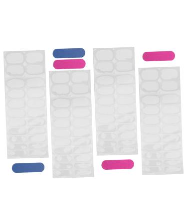 CRILSTYLEO 5 Sheets Nail Stickers Nail Gel Stickers Nail Polish Strips Gel Wraps for Nails Gel Pedicure Kit Nail Strips French Manicure Nail Wraps French Manicure Stickers Gel Strips Nails