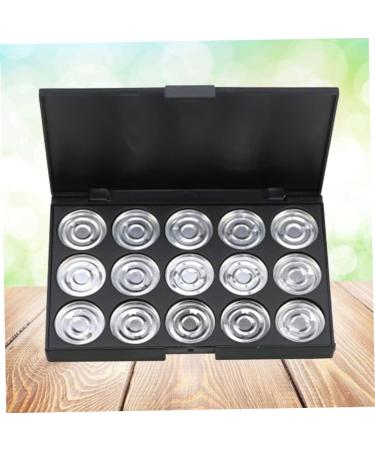 PLAFOPE 15 Empty Eyeshadow Palette Estuche De Maquillaje Empty Makeup Empty Eyeshadow Case Eye Shadow Silver - Buy Online on GoSupps.com