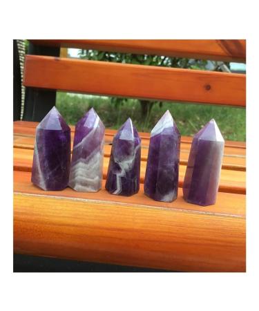 Natural Crystal Rough NaturalWand Decorated Natural Fantasy Amethyst TowerQuartz PointStones (Size : 1 pc) (Size : 1 pc)