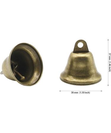 Favordrory 70PCS 38mm/1.5inch Vintage Bronze Jingle Bells - Perfect for Dog Training, Wind Chimes, and Christmas Decor - Buy Online on GoSupps.com
