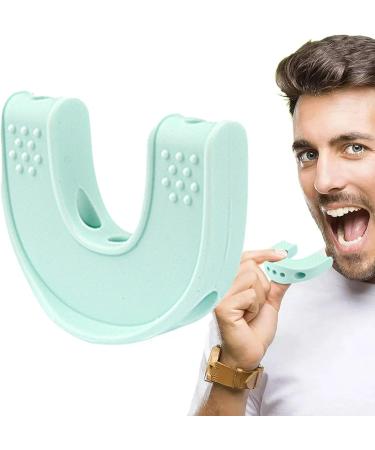 Bexdug Jaw Exerciser for Women Silicone Double Chin Reducer Jawline Exerciser - Compact Jawline Shaper Jaw Sculpting Tool for Women Men Green - Buy Online on GoSupps.com