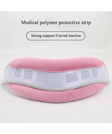 Jlasdr Neck Protection Bandage - Breathable Height-Adjustable Collar for Neck Pain & Spine Pressure - Pink - Ideal Neck Support for Women | International Shipping - Buy Online on GoSupps.com