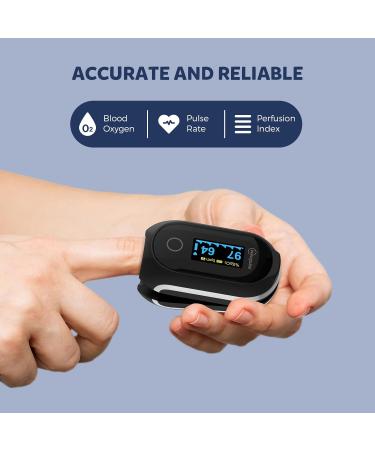Buy Continuous Pulse Oximeter Fingertip - Rechargeable Bluetooth O2 Monitor with 8-10 Hours Storage SpO2 & Pulse Rate Tracking APP & PC Reports Audio Reminder - International Shipping Available - Buy Online on GoSupps.com