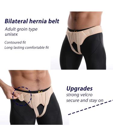 Buy HeerTeaj Hernia Belts - Pain Relief for Inguinal & Sports Hernias | 2 Removable Compression Panels | XL Size - Buy Online on GoSupps.com