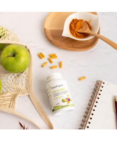 SanaExpert Leberital Pro - Vegan Dietary Supplement with Dandelion Turmeric & Artichoke - 120 Capsules for Liver Health - Buy Online on GoSupps.com