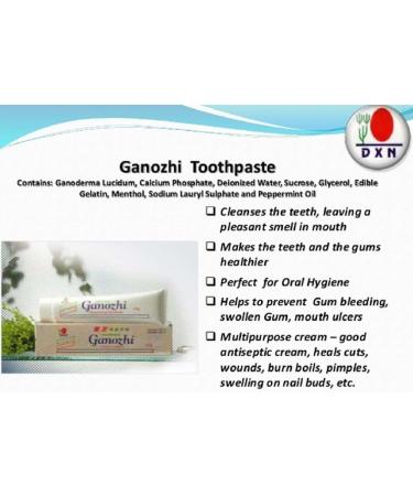 DXN Ganozhi Toothpaste Ganoderma 150g - Set of 3 Boxes | Natural Oral Care - Buy Online on GoSupps.com