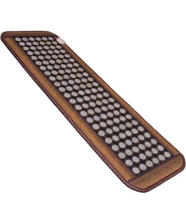 Haoding remote infrared heating pillows for the whole body-Tourmaline Jadestein Matte-natural infrared matt sofa cushion Thermal physiotherapy bed Germanium heated 138 jadestones (59 "x 20")