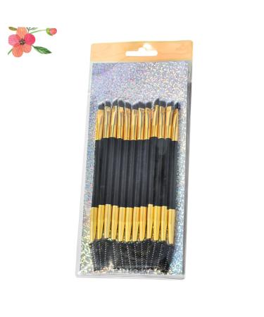 Beavorty 12pcs Eyebrow Applicator Set Eyelash Angled Brush Comb & Curler Golden Makeup Kit for Perfect Brows & Lashes - Buy Online on GoSupps.com