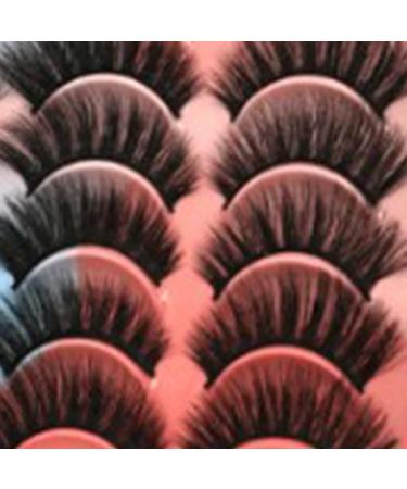 Soft Lightweight 3D False Eyelashes Long Lasting Faux Eyelashes Comfortable Black Cross Style Suitable for Daily Makeup Parties Stage - Buy Online on GoSupps.com