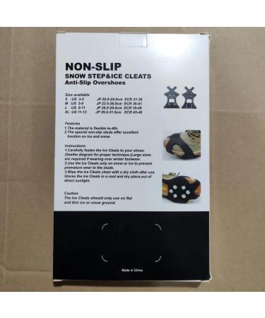 Winter Shoe Spikes & Crampons - Stainless Steel Claws for Hiking Mountaineering & Winter Walking - Buy Online on GoSupps.com