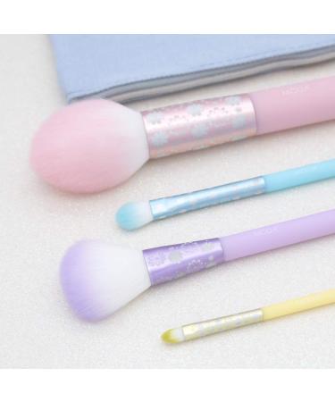 MODA Royal & Langnickel 5pc Posh Pastel Face Makeup Brush Kit - Complete Set with Pouch Blush Highlighter Shader & Lip Brushes - Multi-Color for Flawless Looks - Buy Online on GoSupps.com
