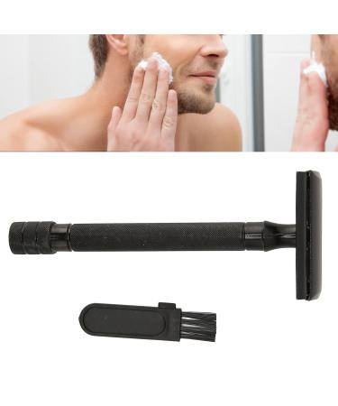 Premium Men's Double Edge Razor with Comfortable Handle - Metal Shaver & Cleaning Brush for Smooth Shaving - International Shipping Available - Buy Online on GoSupps.com