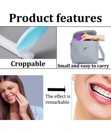 Braces Wax - 50 Strips of Orthodontic Tooth Wax | Protect Your Mouth from Friction | 10 Flavors Available - Buy Online on GoSupps.com