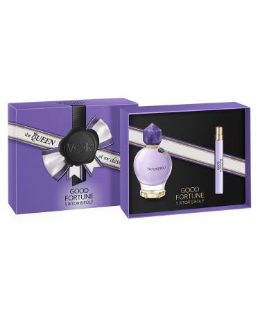 Viktor&Rolf - Good Fortune Eau de Parfum - Floral Women's Perfume Gift Set - With Notes of Jasmine & Vanilla - Full Size 3 Fl Oz & Travel Size 0.3 Fl Oz - Buy Online on GoSupps.com