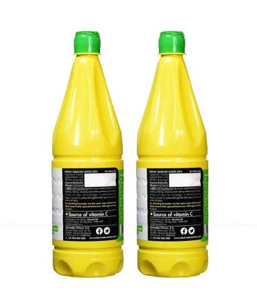 Quick Lemon Freshly Squeezed Juice Lemonade Not Concentrate (2x1000ml) Pack 2x1L - Buy Online on GoSupps.com