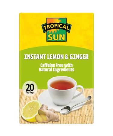 2 x Tropical Sun Instant Lemon & Ginger Tea 6 x 60g