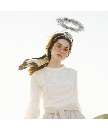 RmKbe 2 Pieces Silver Tinsel Halo Headband Angel Halo Headbands Christmas Headbands Christmas Party Fancy Dress Accessory for Children Adults - Buy Online on GoSupps.com