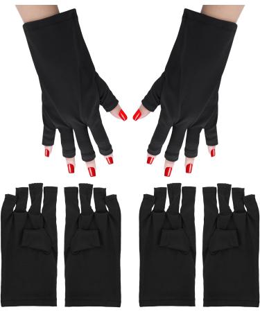 2 Pair Anti UV Gel Manicure Gloves - Professional Fingerless Protection for Nail Art DIY - Moisturizing & Skin Care - Home & Outdoor - 2 Pairs - Buy Online on GoSupps.com