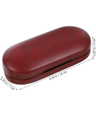 Healvian Double Glasses Case - 2 in 1 Portable Dual-Sided Contact Lens Container with Mirror & Tweezer | Red - Buy Online on GoSupps.com