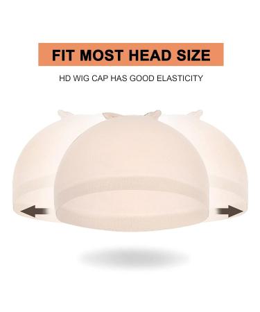 RECOOL HD Wig Cap for Lace Front Wig - Transparent Wig Cap for Stocking Caps - Invisible Wig Accessories - 2 Pack (4 PCS) - Buy Online on GoSupps.com