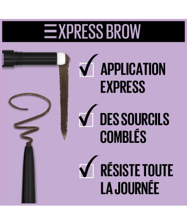 Maybelline New York Eyebrow Pencil Express Brow Satin Duo - Black Brown (05) | Shop Internationally - Buy Online on GoSupps.com