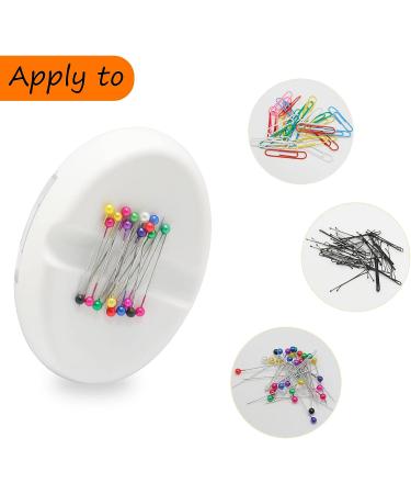 YEQIN Magnetic Sewing Pincushion with 15 Plastic Pins Holder - White - Buy Online on GoSupps.com