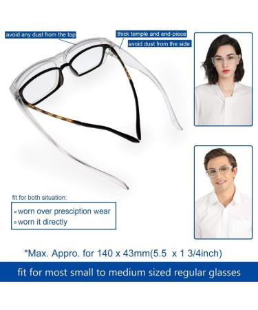 Shop Gbrand Fit-Over Opaque UV400 Blue Light Blocking Glasses | Lightweight & Comfortable for Prescription & Reader Frames - Buy Online on GoSupps.com