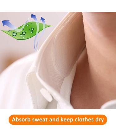 20 Self-Adhesive Collar Protection Welding Pads - Disposable Absorbent & Stain-Resistant | Perfect for Shirts Blouses & Hats (White) - Buy Online on GoSupps.com